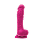 Colours Dual Density 8" silicone Dildo in pink