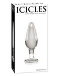 Icicles No. 26 Glass Anal Plug. A long, medium sized glass butt plug
