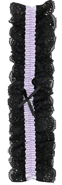 Lace Garters: Black / OS