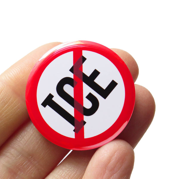 ICE OUT Pinback Button