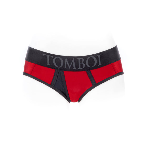 SpareParts Tomboi Cover Brief Harness - Red/Black