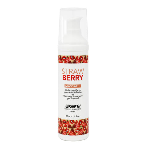 EXSENS of Paris Warming Massage Oil - Strawberry