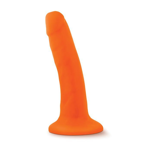 Neo Dual Density 6" Dildo - Neon Orange