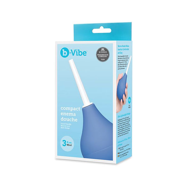 B-Vibe compact enema douche packaging on a white background