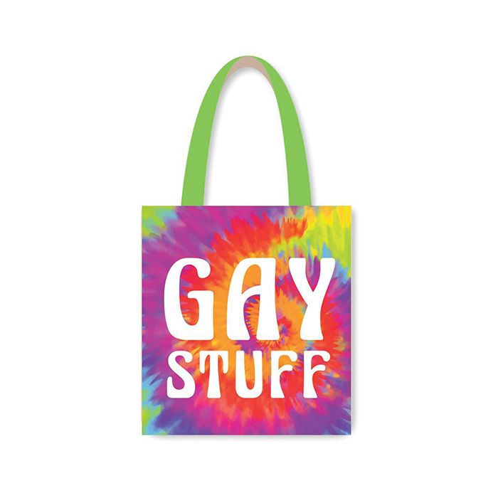 Gay Stuff Tie Dye Reusable Tote