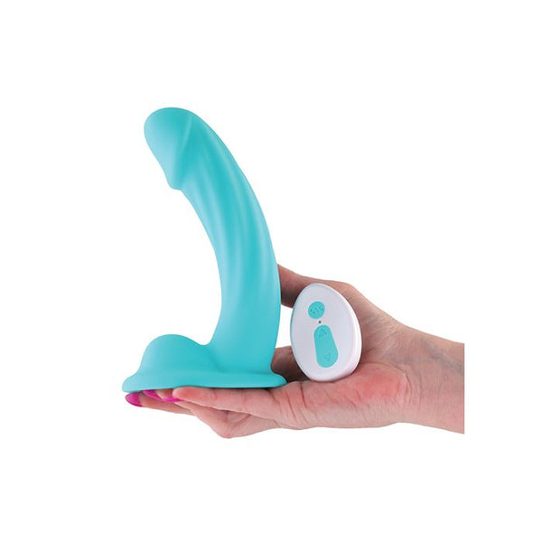 Colours Curve Vibrating 6" Dildo - Teal