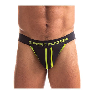 Sport Fucker Jersey Jock - Black/Green