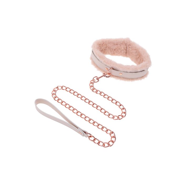 Peaches 'n CreaMe Fur Collar & Leash