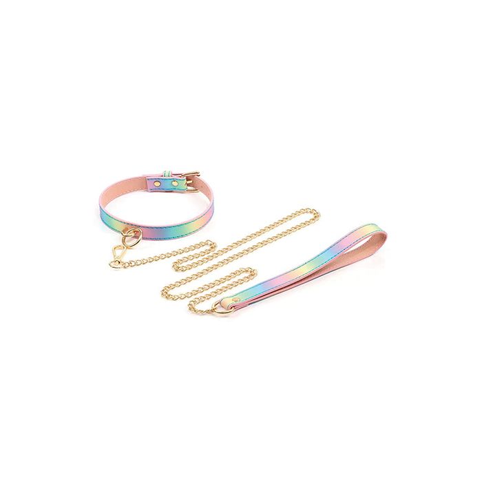 Hot Bitch Rainbow Collar & Leash