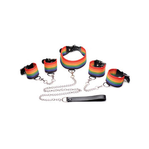 Kinky Pride Rainbow Bondage Set