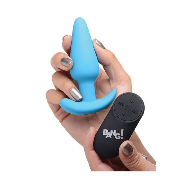 Bang! 21X Vibrating Silicone Butt Plug w/Remote
