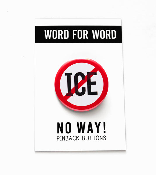 ICE OUT Pinback Button
