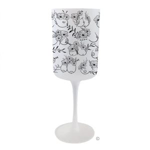 Bloom & Bust Floral Boob Wine Glass