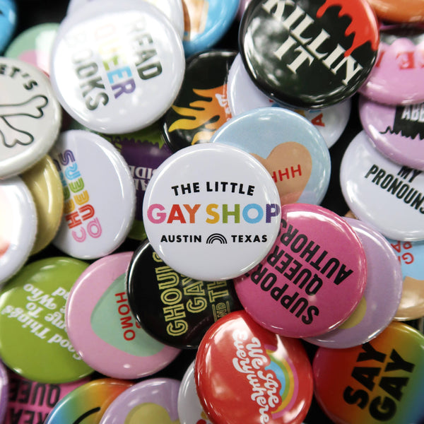 Queer QT Candy Heart 1.25" Button