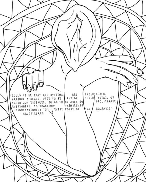 Post-Structuralist Vulva Coloring Book