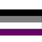 4"x6" Pride Flag on a stick - Asexual