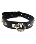 Rouge Studded Leather Collar