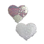 Pastease Color Changing Flip Sequins - Pearl/White