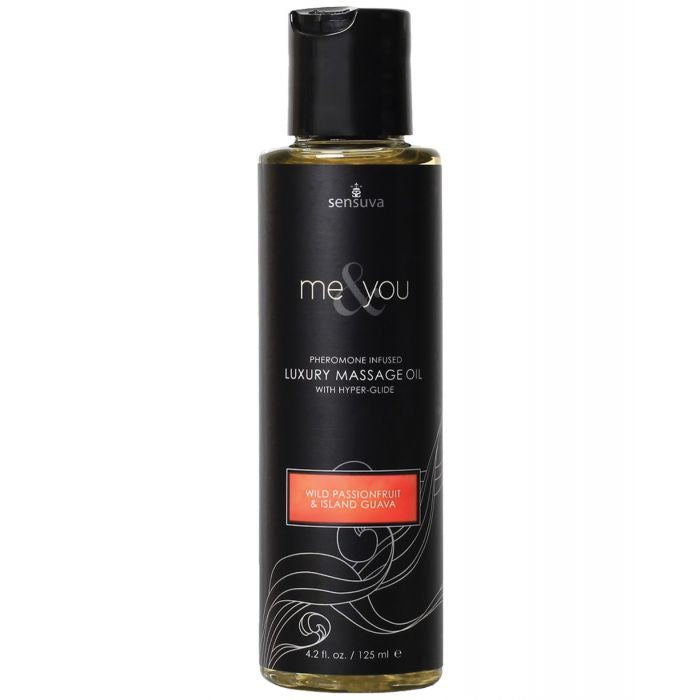 Sensuva You & Me Pheromone-Infused Massage Oil - Passion Fruit Guava