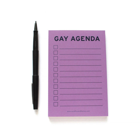 Gay Agenda Notepad