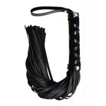 Rouge Short Leather Flogger w/ Studs