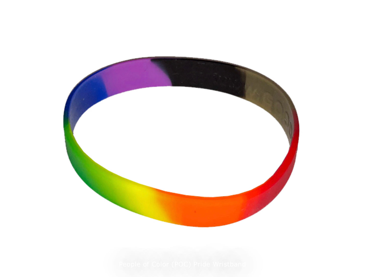 Pride Wristband - POC Rainbow