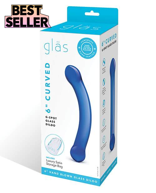 Glas 6" Curved Glass Dildo